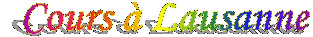 Cours � Lausanne